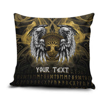 Personalized Cornwall Celtic Chough Pillow Cover With Tree Of Life - Wonder Print Shop
