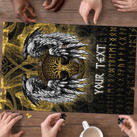 Personalized Cornwall Celtic Chough Puzzle With Tree Of Life - Wonder Print Shop