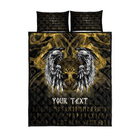 Personalized Cornwall Celtic Chough Quilt Bed Set With Tree Of Life - Wonder Print Shop