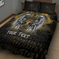 Personalized Cornwall Celtic Chough Quilt Bed Set With Tree Of Life - Wonder Print Shop