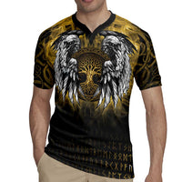 Personalized Cornwall Celtic Chough Rugby Jersey With Tree Of Life - Wonder Print Shop