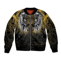 Personalized Cornwall Celtic Chough Sleeve Zip Bomber Jacket With Tree Of Life - Wonder Print Shop