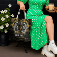 Personalized Cornwall Celtic Chough Tote Bag With Tree Of Life - Wonder Print Shop