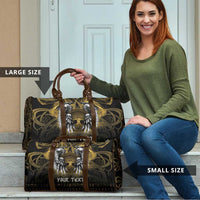 Personalized Cornwall Celtic Chough Travel Bag With Tree Of Life - Wonder Print Shop