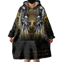 Personalized Cornwall Celtic Chough Wearable Blanket Hoodie With Tree Of Life - Wonder Print Shop