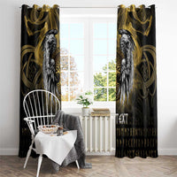 Personalized Cornwall Celtic Chough Window Curtain With Tree Of Life - Wonder Print Shop