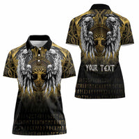 Personalized Cornwall Celtic Chough Women Polo Shirt With Tree Of Life - Wonder Print Shop