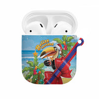 Belize Navidad Christmas AirPods Case Funny Santa Toucan - Wonder Print Shop