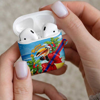 Belize Navidad Christmas AirPods Case Funny Santa Toucan - Wonder Print Shop