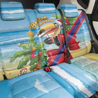 Belize Navidad Christmas Back Car Seat Cover Funny Santa Toucan - Wonder Print Shop