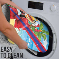 Belize Navidad Christmas Bathroom Set Funny Santa Toucan - Wonder Print Shop