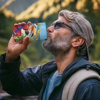 Belize Navidad Christmas 4 in 1 Can Cooler Tumbler Funny Santa Toucan - Wonder Print Shop