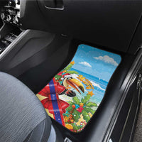 Belize Navidad Christmas Car Mats Funny Santa Toucan - Wonder Print Shop