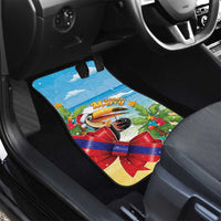 Belize Navidad Christmas Car Mats Funny Santa Toucan - Wonder Print Shop