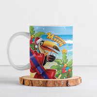 Belize Navidad Christmas Ceramic Mug Funny Santa Toucan - Wonder Print Shop