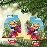 Belize Navidad Christmas Ceramic Ornament Funny Santa Toucan - Wonder Print Shop