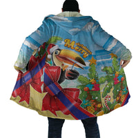Belize Navidad Christmas Cloak Funny Santa Toucan - Wonder Print Shop