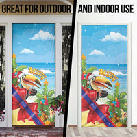 Belize Navidad Christmas Door Cover Funny Santa Toucan - Wonder Print Shop