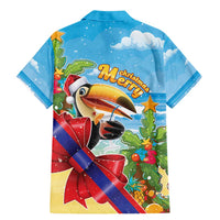 Belize Navidad Christmas Family Matching Mermaid Dress and Hawaiian Shirt Funny Santa Toucan - Wonder Print Shop