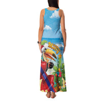 Belize Navidad Christmas Family Matching Tank Maxi Dress and Hawaiian Shirt Funny Santa Toucan - Wonder Print Shop
