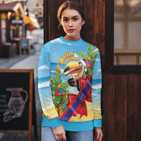 Belize Navidad Christmas Ugly Christmas Sweater Funny Santa Toucan - Wonder Print Shop