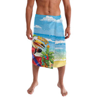 Belize Navidad Christmas Lavalava Funny Santa Toucan - Wonder Print Shop