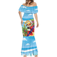 Belize Navidad Christmas Mermaid Dress Funny Santa Toucan - Wonder Print Shop