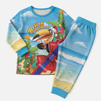Belize Navidad Christmas Pajama Set Funny Santa Toucan - Wonder Print Shop