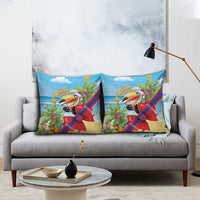 Belize Navidad Christmas Pillow Cover Funny Santa Toucan - Wonder Print Shop
