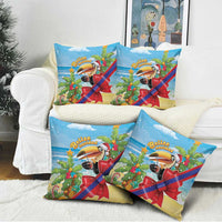 Belize Navidad Christmas Pillow Cover Funny Santa Toucan - Wonder Print Shop