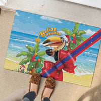 Belize Navidad Christmas Rubber Doormat Funny Santa Toucan - Wonder Print Shop