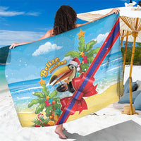 Belize Navidad Christmas Sarong Funny Santa Toucan - Wonder Print Shop