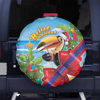 Belize Navidad Christmas Spare Tire Cover Funny Santa Toucan - Wonder Print Shop