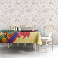 Belize Navidad Christmas Tablecloth Funny Santa Toucan - Wonder Print Shop