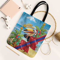 Belize Navidad Christmas Tote Bag Funny Santa Toucan - Wonder Print Shop