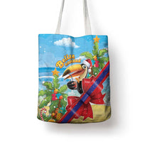 Belize Navidad Christmas Tote Bag Funny Santa Toucan - Wonder Print Shop