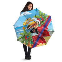 Belize Navidad Christmas Umbrella Funny Santa Toucan - Wonder Print Shop