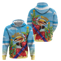 Belize Navidad Christmas Zip Hoodie Funny Santa Toucan - Wonder Print Shop