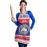 Belize Christmas Apron Coat Of Arms Merry Xmas - Wonder Print Shop