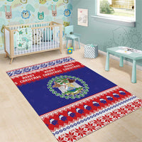 Belize Christmas Area Rug Coat Of Arms Merry Xmas - Wonder Print Shop