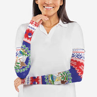Belize Christmas Arm Sleeves Coat Of Arms Merry Xmas - Wonder Print Shop