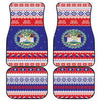 Belize Christmas Car Mats Coat Of Arms Merry Xmas - Wonder Print Shop