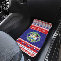 Belize Christmas Car Mats Coat Of Arms Merry Xmas - Wonder Print Shop