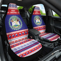 Belize Christmas Car Seat Cover Coat Of Arms Merry Xmas - Wonder Print Shop