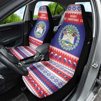 Belize Christmas Car Seat Cover Coat Of Arms Merry Xmas - Wonder Print Shop