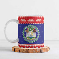 Belize Christmas Ceramic Mug Coat Of Arms Merry Xmas - Wonder Print Shop