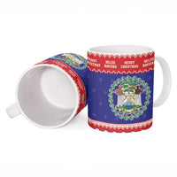 Belize Christmas Ceramic Mug Coat Of Arms Merry Xmas - Wonder Print Shop