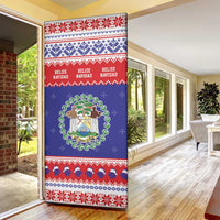 Belize Christmas Door Cover Coat Of Arms Merry Xmas - Wonder Print Shop