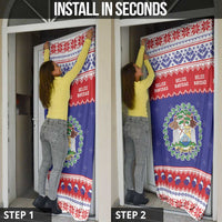 Belize Christmas Door Cover Coat Of Arms Merry Xmas - Wonder Print Shop