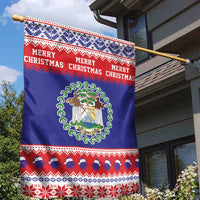 Belize Christmas Garden Flag Coat Of Arms Merry Xmas - Wonder Print Shop